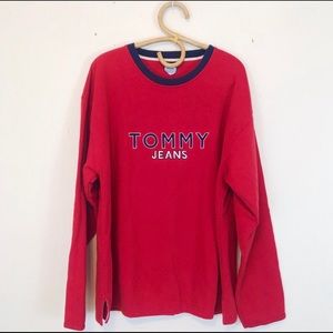 Red Tommy Hilfiger Crewneck / Sweatshirt